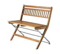 FDB Møbler Banc de balcon M24 Lilleø Teck-acier inoxydable