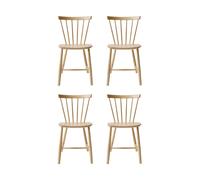FDB Møbler Chaise J46. Hêtre nature laqué. 4-pack