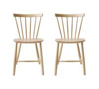 FDB Møbler Chaise J46. Hêtre nature laqué. lot de 2