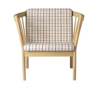 FDB Møbler Fauteuil J146 Oak nature lacquered-red diced