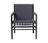 FDB Møbler Fauteuil J147 Oak black painted-dark blue