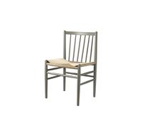 FDB Møbler J80 Chaise de Salle à Manger Gris Mousse/Assise Naturelle