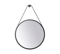 FDB Møbler Miroir mural I3 Mossø Oak black painted Ø60 cm