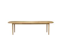 FDB Møbler Table à manger C63E2TIL avec 2 rallonges Oak nature oiled