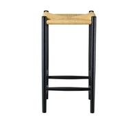 FDB Møbler Tabouret de bar J164C Counter Squared Oak black painted-nature