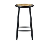 FDB Møbler Tabouret de bar J165B Counter Round Oak black painted-nature