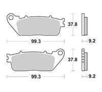Ferodo Plaquettes de frein FDB 2253 ST – doublure frittée