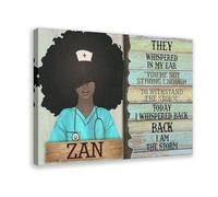 FDBEKPJY Impression sur toile « African Nurses They Whisper in My Ear » - 50 x 75 cm