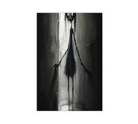 FDBEKPJY Impression sur toile Little Lost Girl Noir et blanc 30 x 45 cm