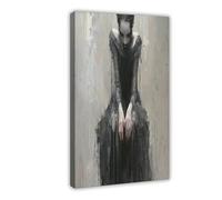 FDBEKPJY Impression sur toile « The Forgotten Princess » - Style gothique - Atmosphère sombre - 50 x 75 cm