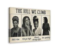 FDBEKPJY Impression sur toile The Hill We Climb Still I Rise There's Always Light - 60 x 90 cm