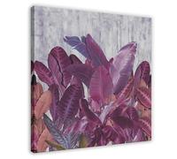 FDBEKPJY Poster sur toile avec feuilles tropicales audacieuses 60 x 60 cm