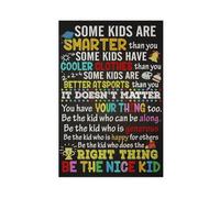 FDBEKPJY Poster sur toile avec inscription « Some Children Are More Intelligent Than You, But You Have Your Own Strengths. » Décoration de chambre à coucher - 20 x 30 cm
