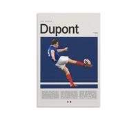 FDBEKPJY Poster sur toile de rugby Antoine Dupont - Décoration pour chambre à coucher, bureau, chambre - Cadeau - 40 x 60 cm