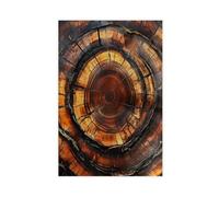 FDBEKPJY Poster sur toile encadré avec anneau d'arbre - Décoration de chambre à coucher - 20 x 30 cm