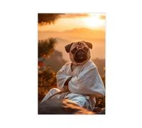FDBEKPJY Poster sur toile encadrée Carlin Karaté Master Décoration de chambre à coucher Cadeau 20 x 30 cm