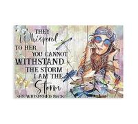 FDBEKPJY Poster sur toile Hippie Girl I'm The Storm 20 x 30 cm