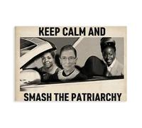 FDBEKPJY Poster sur toile « Keep Calm And Smash The Patriarchy » - Décoration de chambre à coucher - 40 x 60 cm