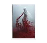 FDBEKPJY Poster sur toile The Bloodsong Sirène gothique Horreur Horreur Décoration de chambre à coucher Cadeau 20 x 30 cm