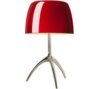 FDBNBJHJE Desk lamp Cream Copper Glass Light Romantic Cozy Bedroom Bedside Apartment Dormitory Lamp Living Room Counter Table Villa Clubhouse B&B Hotel DecoratLighting Fixture(Red)