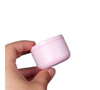 FDBTYJN Boite à Thé MéTal 1 mini boîte métallique de 30 ml, petit récipient vide for le thé, les bougies, les bonbons, emballage portable rond(Light pink)