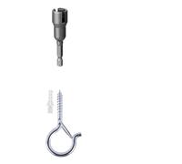FDBTYJN Crochet 10 À 50 Crochets Carrés. | Plafond de jardin de cour avec boucle for accrocher des guirlandes lumineuses à l'extérieur(10PCS)