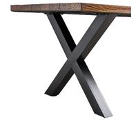 FDBTYJN Ensemble De Pieds De Meubles Ensemble De 2 Pieds De Table en Métal, Socle en Acier for Meubles(L35xW7xH40)