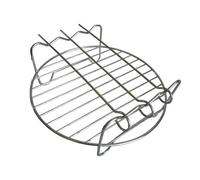 FDBTYJN Grille Plateau de Cuisson à Double Couche for friteuse à air, Support de Gril de Cuisine, Accessoires for friteuse à air, Plateau de Cuisson, Support de Barbecue Rond(7 inch)