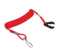 FDCGAS Cuerda del interruptor de parada del motor - 1 pcs fueraborda Encendido del de emergencia Clave del interruptor de parada de emergencia Lanyard Clip de cuerda para Todas las series