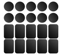 FDCGAS Plaques de métal - 20 pcs Plaque Metallique Telephone,pour Support téléphone Voiture magnétique, Plaque de métal Mince avec Adhésif pour Aimant de téléphone Support