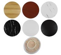 FDCQwyntyrz Plateau De Service Rond en Bois Massif, Pivotant À 360°, Silencieux Et Fluide, for Cuisine, Meuble À Plateau Tournant, Plan De Travail(Teak Color,70cm(28in))