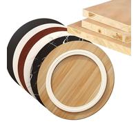 FDCQwyntyrz Plateau De Service Rond Et Rotatif, Plateau De Service À Disque Rotatif, Plateau De Table en Aggloméré for Armoire, Garde-Manger Et Plan De Travail(Light Walnut,100cm(40in))