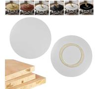 FDCQwyntyrz Plateau Tournant Lazy Susan en Panneaux De Particules, Base Pivotante Silencieuse, Facile À Nettoyer, for Armoire, Garde-Manger Et Comptoir(White,100cm(40in))