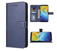 FDCWTSH Étui portefeuille en cuir avec dragonne pour LG Stylo 4 Plus LGstylo4 Sylo4 4+ Q Stylus Stlo4 Bleu