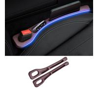 FDCYQW 2 Pièces Remplisseur D'espace Siège Voiture pour BMW 4 Series G23 Cabriolet 2021-2023, Bande de Remplissage D'espacement Siège Voiture Gap Filler Pad,A/Brown