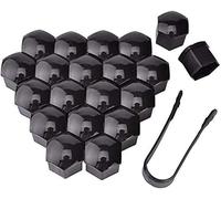 FDCYQW 20 Pièces Capuchon ECrou Roue Voiture pour BMW X2 F39 M35i U10 X3 E83 F25 G01 G45 M Competition xDrive30e 2020-2025, Anti-poussière Cache-écrous Pneu Protection Hexagonal Boulon,19mm-Black