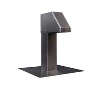 FDD Passage pour toits plans de câbles, tuyaux, lignes pour climatisation, pompes de chaleur/ventilation/photovoltaïque/solaire en aluminium, Taille:la Coupe transversale 125x125