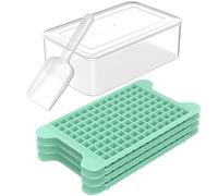 FDDBI Mini bac à glaçons pour congélateur avec bac - 135 × 4 bacs à glaçons à démoulage facile - Bac à glaçons avec récipient à glaçons