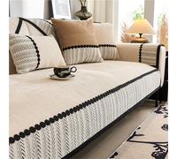 FDDYA Housses De Canapé,Nouvelles Housses De Coussin De Canapé, Housse De Canapé d'angle(Beige,70X150cn(27X59IN))