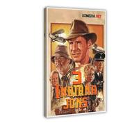 FDEAA Poster du film Indiana Jones et la dernière croisade sur toile - Décoration pour chambre à coucher, bureau, chambre - Cadeau - 40 x 60 cm