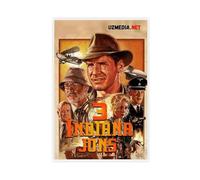 FDEAA Poster du film Indiana Jones et la dernière croisade sur toile - Décoration pour chambre à coucher, bureau, chambre - Cadeau - 30 x 45 cm