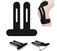 FDEETY 10 Pièces Bande de Kinésiologie Ruban de Kinésiologie Tape Kinésiologie Bande Kinésio Ceinture de Kinésiologie Ruban Sport Bandage Auto-adhésif Strap Sport (Noir)