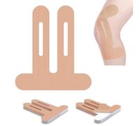 FDEETY 10 Pièces Bande de Kinésiologie Ruban de Kinésiologie Tape Kinésiologie Bande Kinésio Ceinture de Kinésiologie Ruban Sport Bandage Auto-adhésif Strap Sport(Beige)