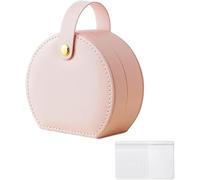 FDEETY 20 Pièces Boîte à Bijoux Ronde Portable Mini Coffret Rangement Bijouterie Compartiments Multiples Organisateur Voyage Écrin Compact Élégant