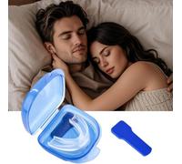 FDEETY 3 Pièces Gouttière Dentaire Antironflement Ergonomique Solution Sommeil Tranquille Appareil Buccal Respiration Nocturne Boîte Rangement Incluse