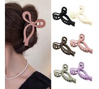 FDEETY 6 Pinces à Cheveux Nœud Papillon Mate Multicolores Accessoires Coiffure Élégants Barrettes Cheveux Femme Attaches Cheveux Solides