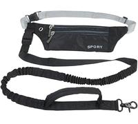FDEETY Banane Sportive Imperméable Laisse Élastique Mains Libres Ceinture Ajustable Promenade Chien Course Jogging Randonnée Entraînement Quotidien