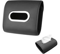 FDEETY Boîte à Mouchoirs Automobile Élégante Rangement Voiture Accessoire Intérieur Support Papier Pratique Organisateur Véhicule Cuir Synthétique