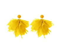 FDEETY Boucles D'oreilles Pétales Multicouches Pastel Fleur Cascade Bijoux Femme Élégants Accessoires Printemps Été