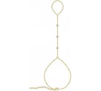 FDEETY Bracelet Chaîne Maille Reliée Au Doigt Élégant Bijou Minimaliste Accessoire Ajustable Longueur Extension